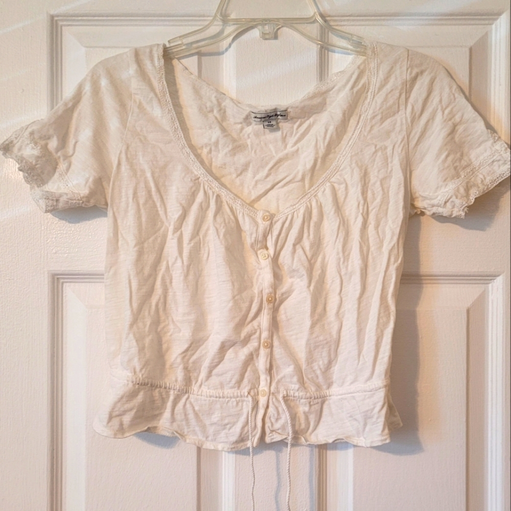 AE Peasant Crop Top